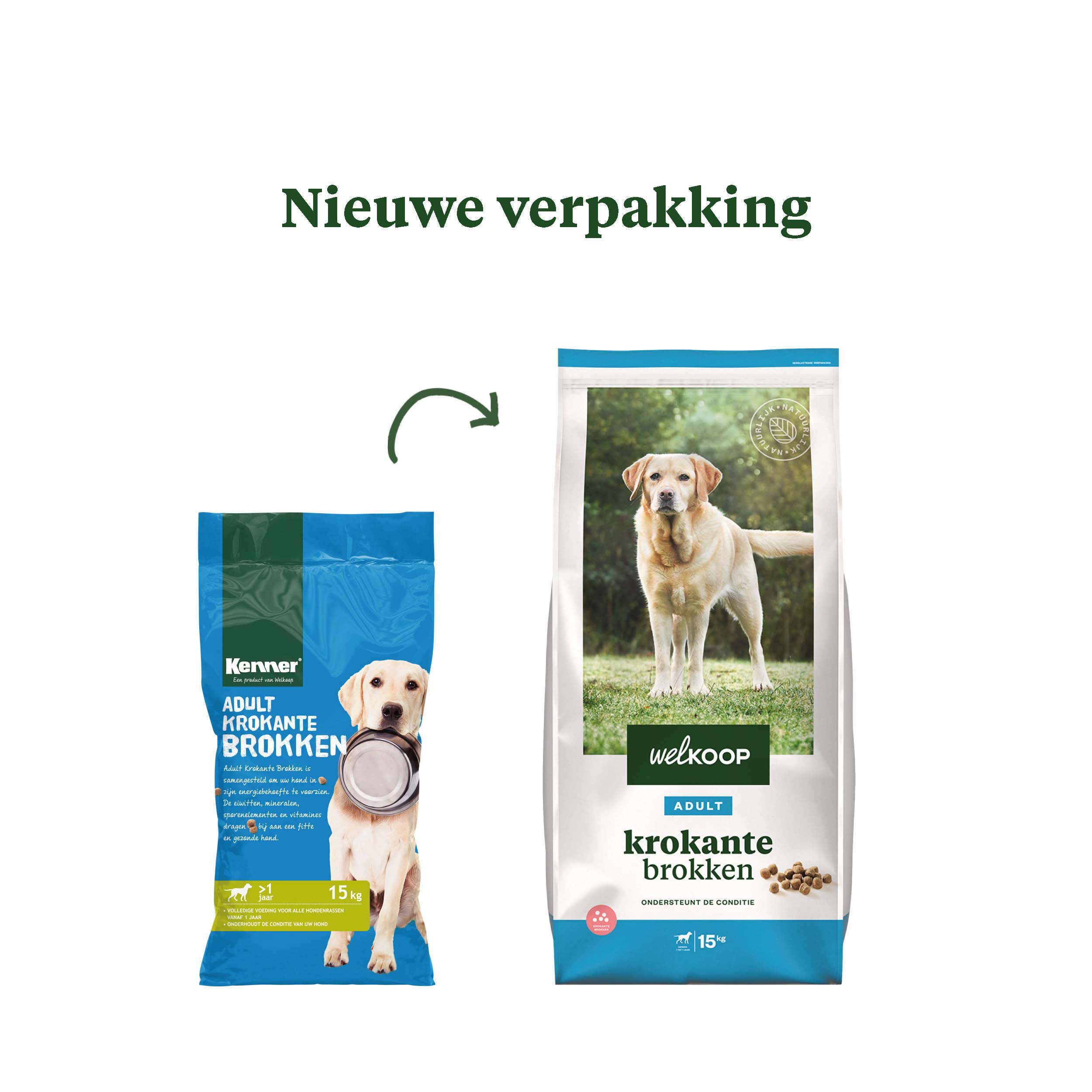 Welkoop Adult Krokante brokken - Hondenvoer - 15 Kilogram - Onbekend