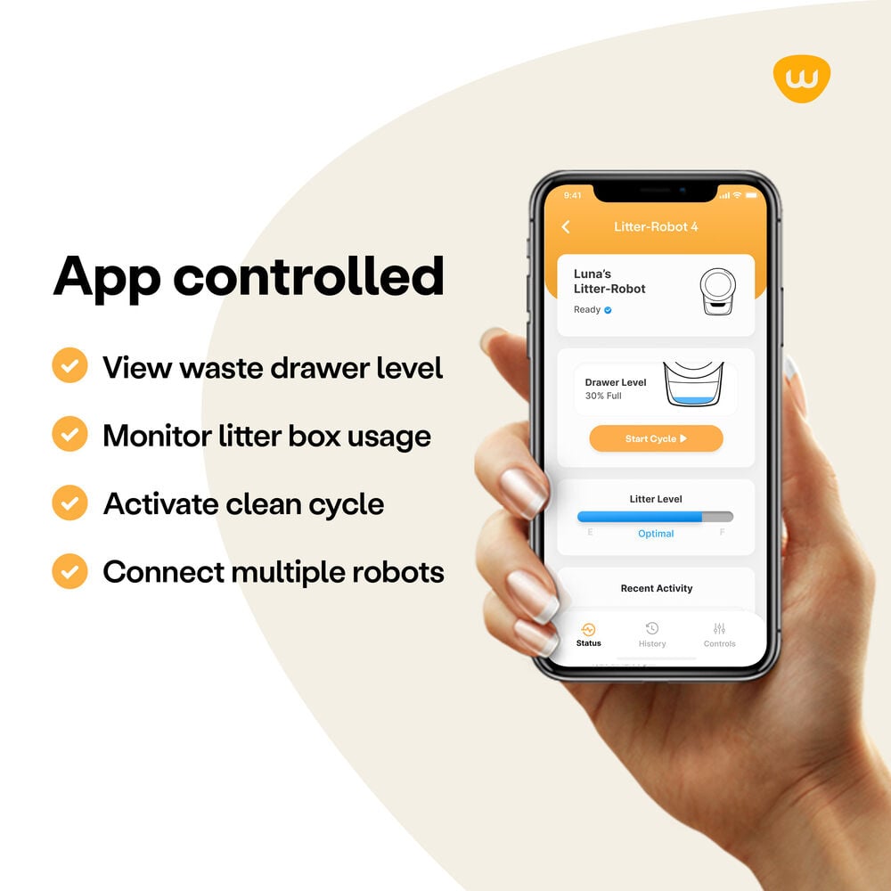 Whisker Litter Robot 4 - Automatische kattenbak - Wit - 75x56x1 cm