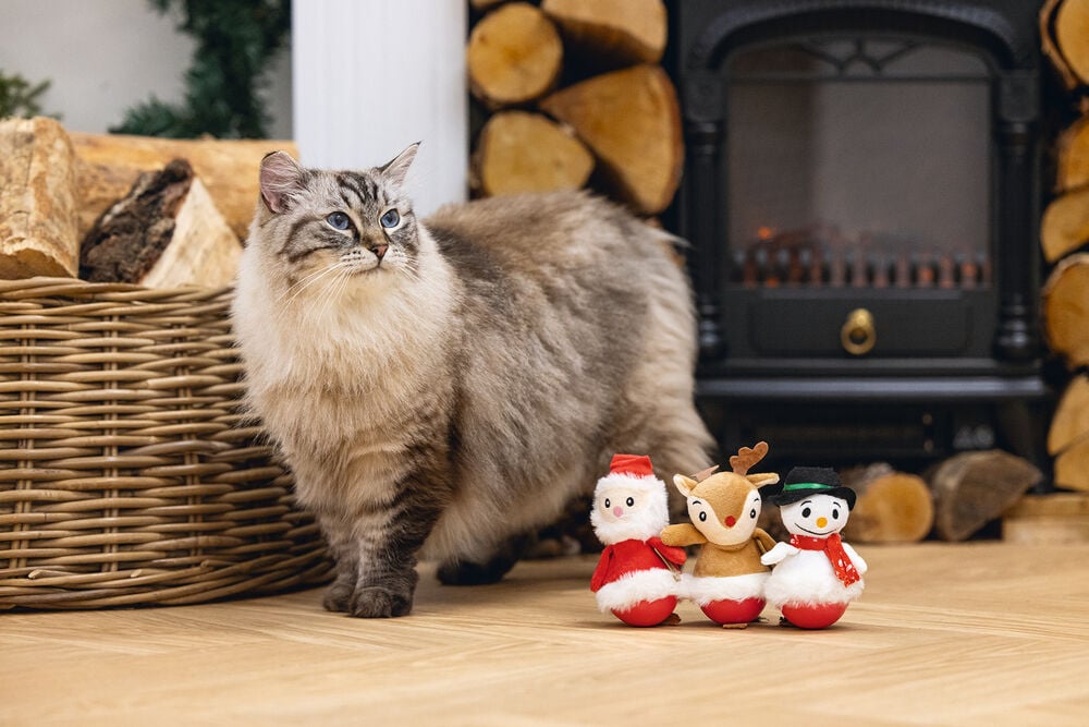 Beeztees Kerstwobbler - Kattenspeeltje