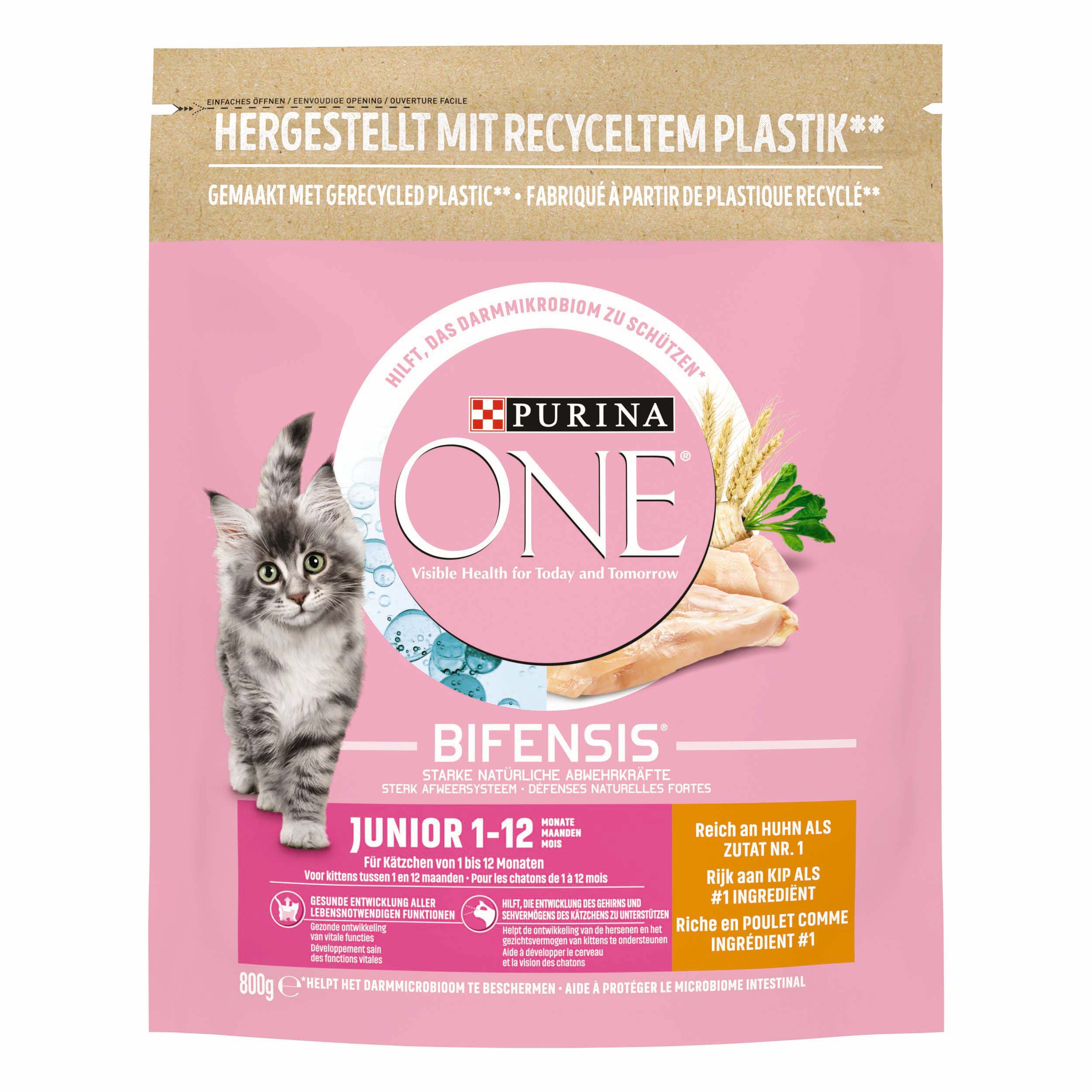 Purina One Kitten Junior - Kattenvoer - 800 Gram - kip