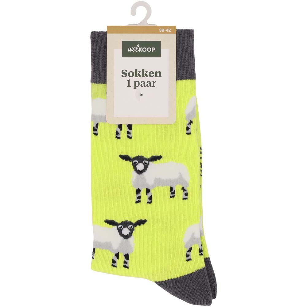 Welkoop Fun Schaap - Sokken Welkoop Fun Schaap - Sokken