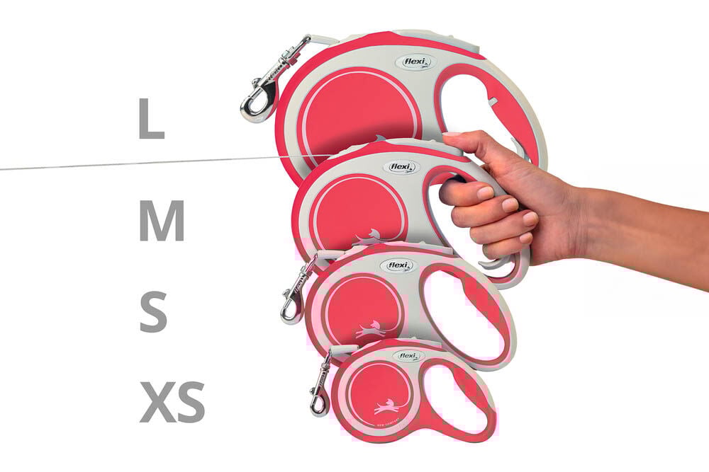 Flexi Rollijn - Hondenriem New comfort Tape - Hondenriem - rood - XS - 300 cm - 300 cm