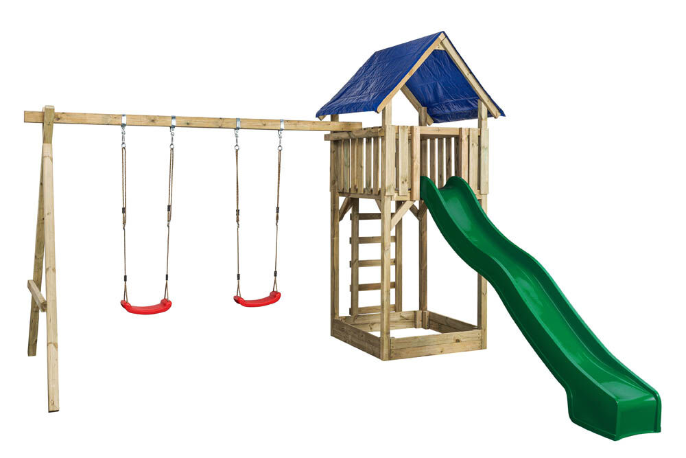 Swing King Jonas - Speeltoestel - Groen - Hout Swing King Jonas - Speeltoestel - Groen - Hout