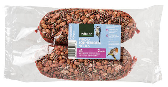 Welkoop Pinda/Zonnebloemnetje - 2 stuks - Tuinvogelvoer
