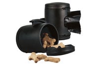 FLEXI Multi Box - Poepzakjeshouder - Snackbox - Rollijn accessoire - Hond - zwart