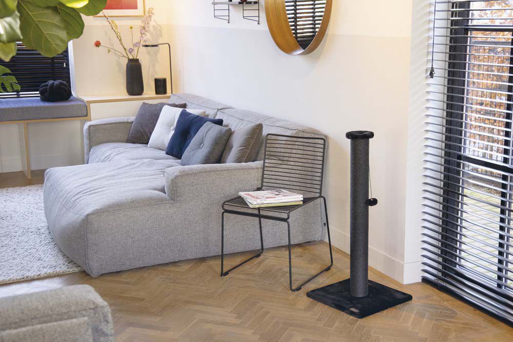 Beeztees Serpa - Krabpalen & Krabplanken - Zwart - 10x40x10 cm