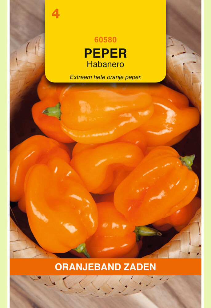 Oranjeband zaden Peper Habanero Oranje - Groentezaden