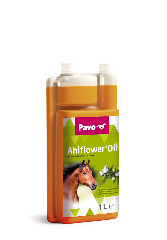 Pavo Ahiflower Oil - Supplement - Paardenvoer - 1 Liter