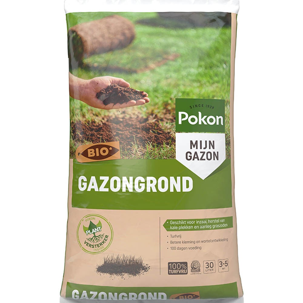 Pokon Bio - Gazongrond - 3-5 m² - 30 Liter