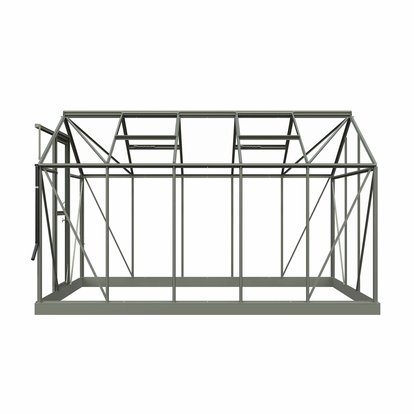 Royal Well Mary III - Tuinkas - Groengrijs - 241x212x360 cm - Veiligheidsglas