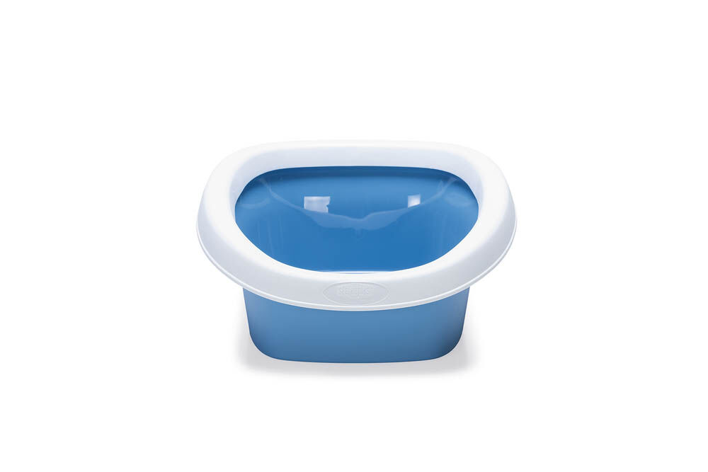 Stefanplast Sprint 10 - Kattenbak - Open - Wit Blauw - 14x43x31 cm