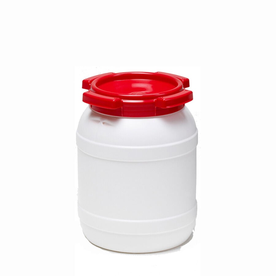 CurTec - Voerton - Met Schroefdeksel - 26 Liter - Rood/Wit CurTec - Voerton - Met Schroefdeksel - 26 Liter - Rood/Wit