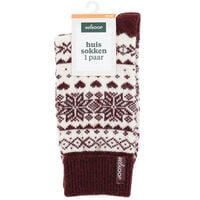 Welkoop Huissokken - Wol - Rood