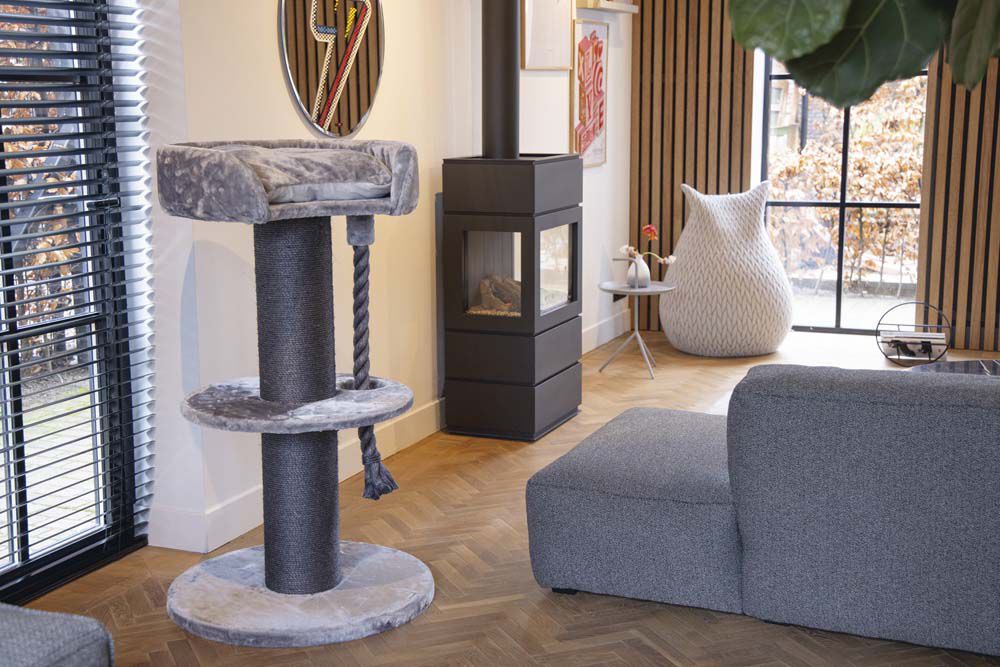 Beeztees Wello - Krabmeubel - Grijs