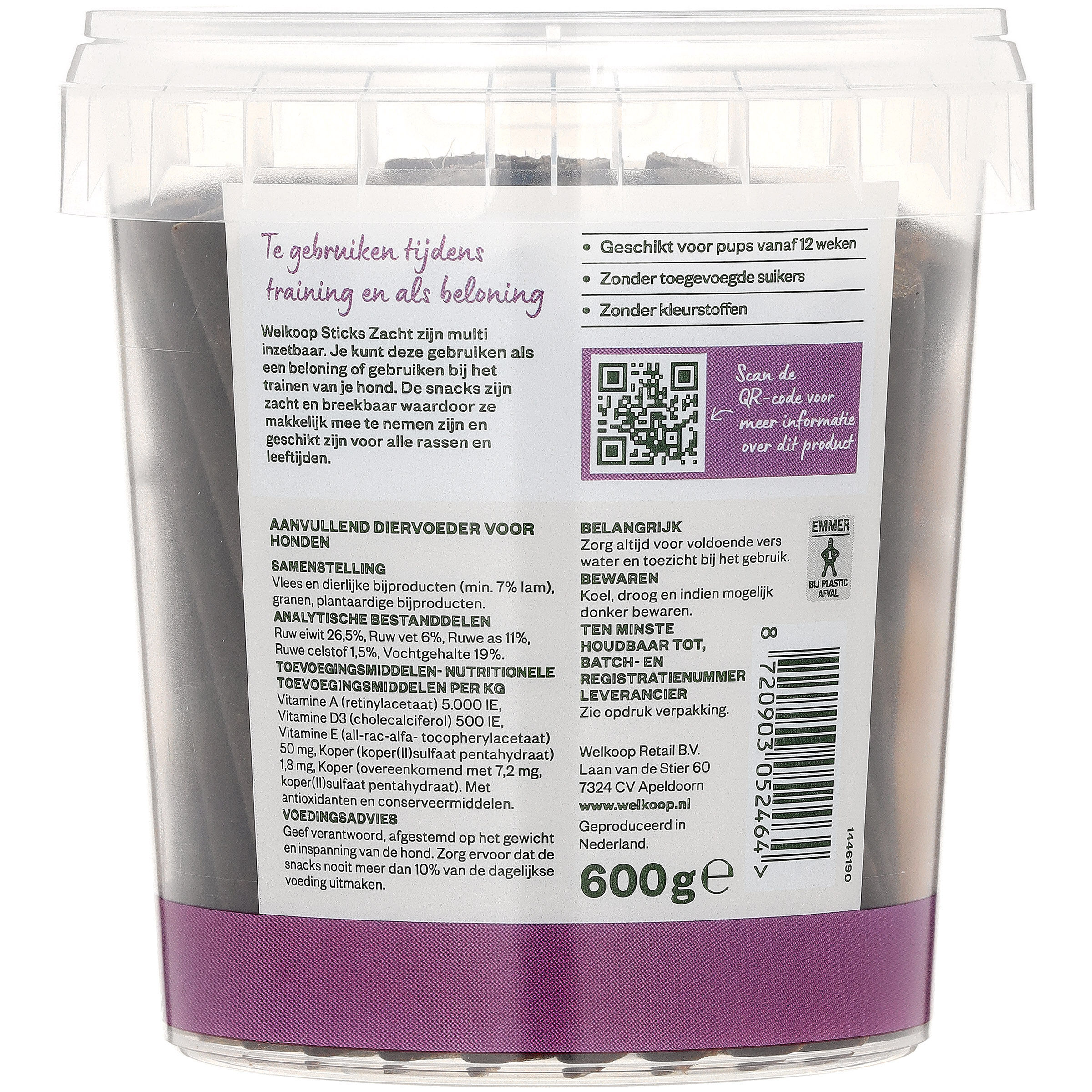 Welkoop Sticks - Hondensnack - 1 Gram - lam