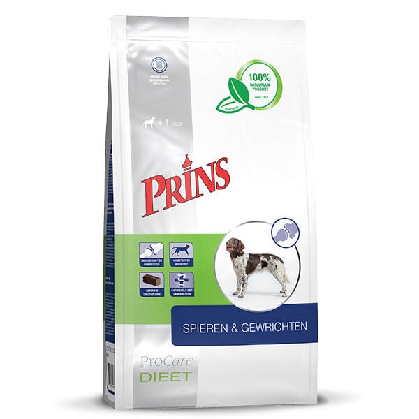 Prins Dieet ProCare Spieren & Gewrichten - Hondenvoer veterinair - 3 Kilogram - gevogelte Prins Dieet ProCare Spieren & Gewrichten - Hondenvoer veterinair - 3 Kilogram - gevogelte