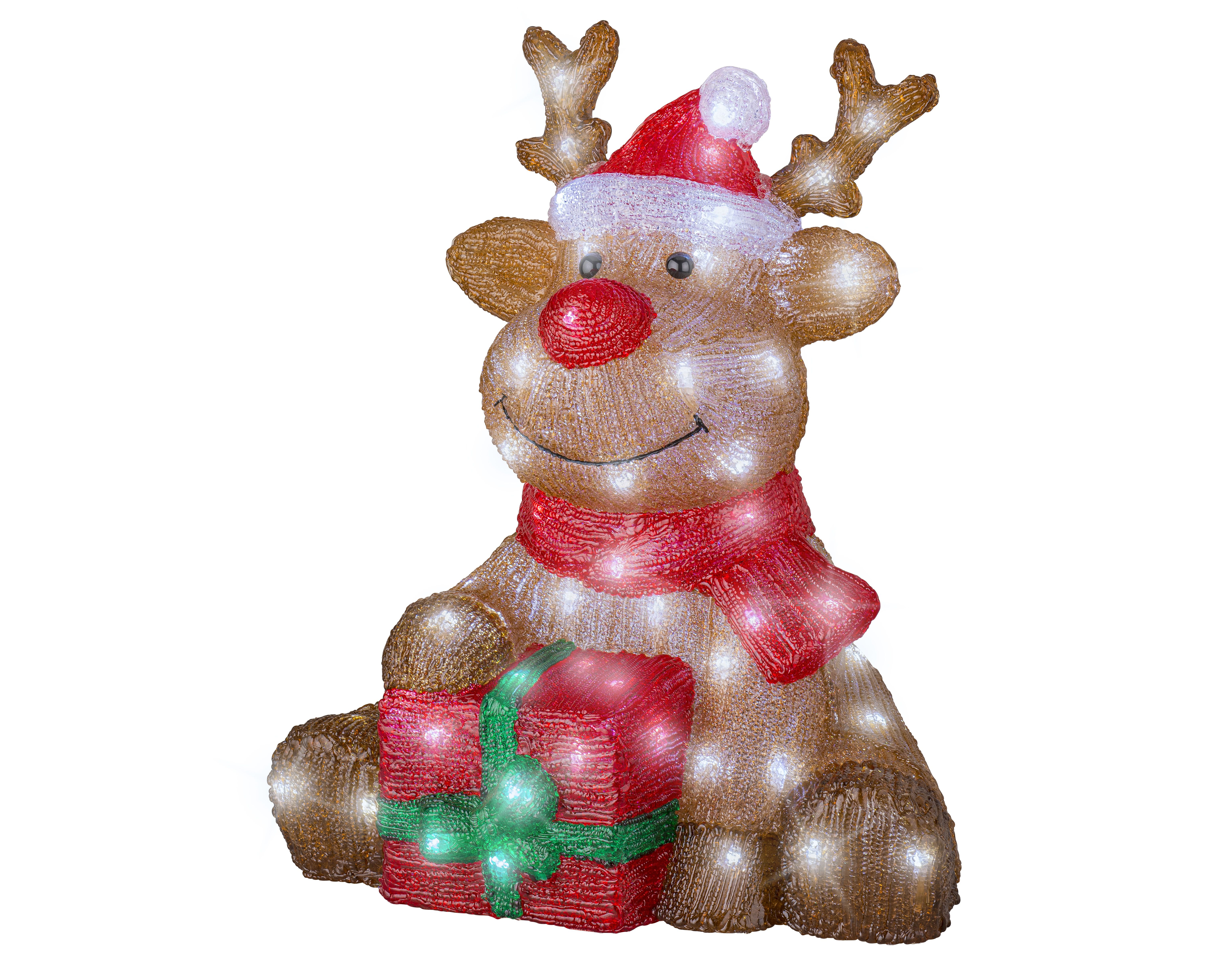 Lumineo Rendier - LED figuur - Wit - 44.5x38.5x34 cm