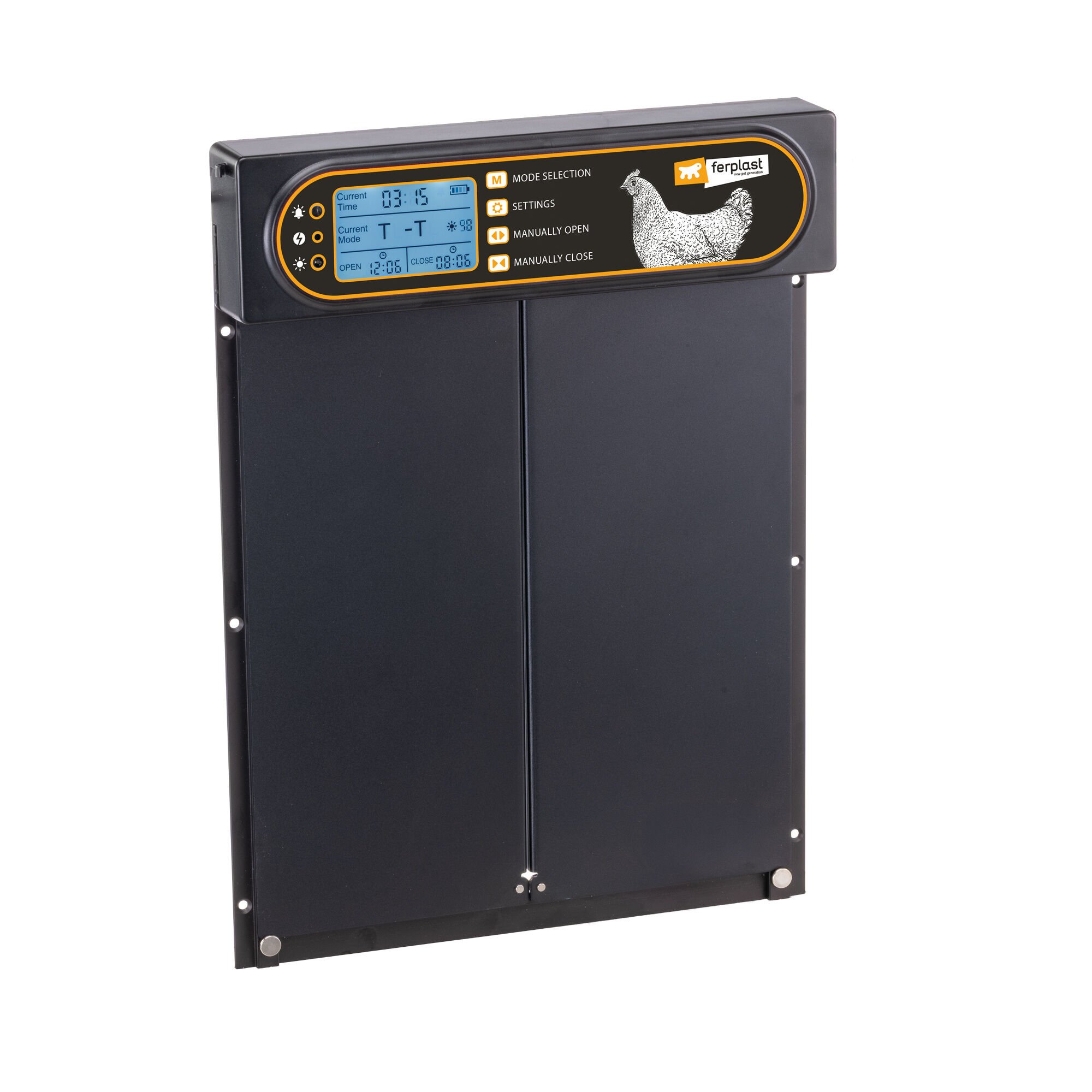Ferplast - Automatische deuropener kippenhok - Grijs