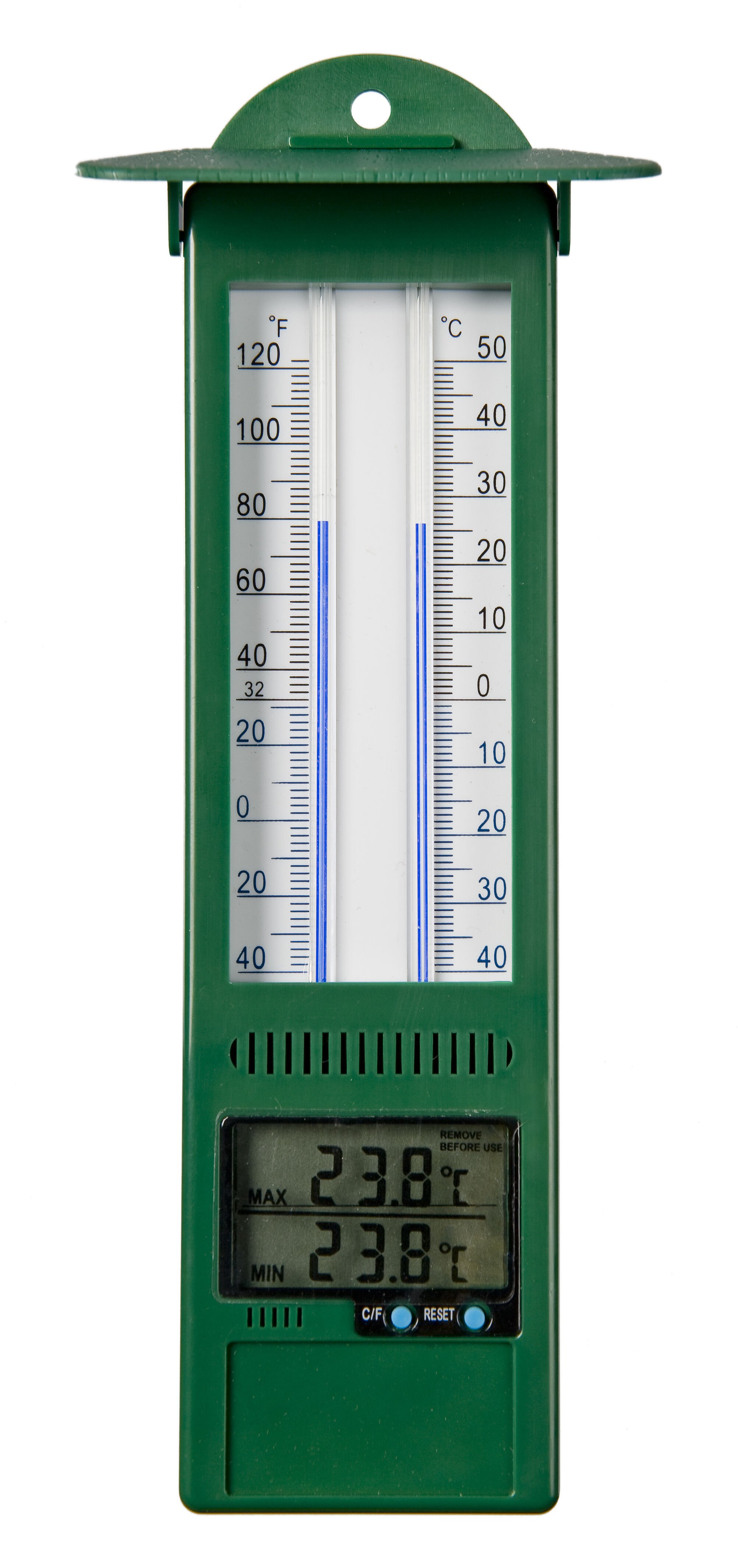 Nature Min-maxthermometer - Regen- en Thermometers - Groen