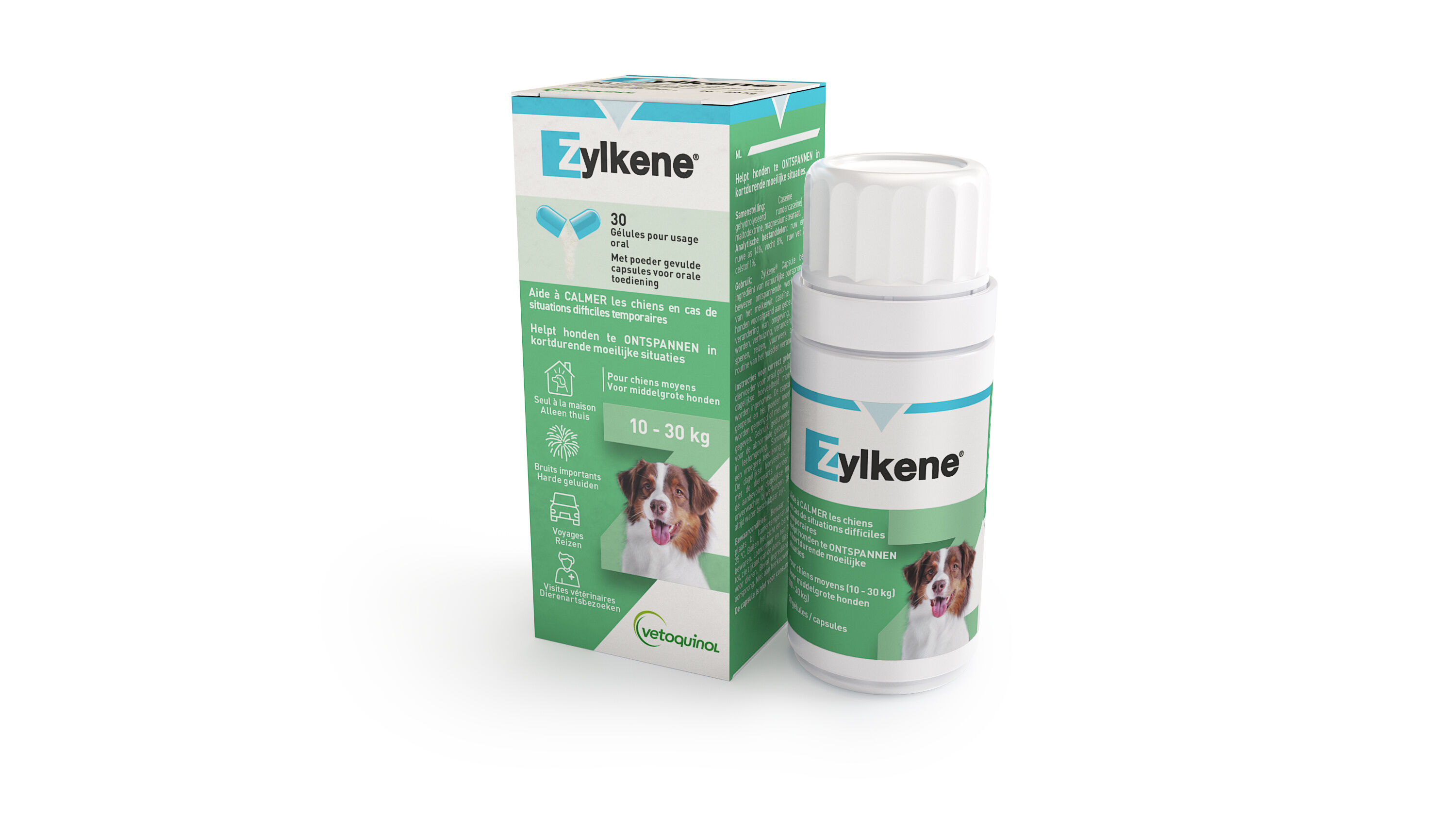 Zylkene Capsule - Honden 15-60 kg - Anti stressmiddel Hond Zylkene Capsule - Honden 15-60 kg - Anti stressmiddel Hond
