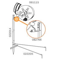 Gallagher Haspelhoekpaal 3 haspels of isolatoren - Afrasteringspaal - 125 cm - 25.5 cm