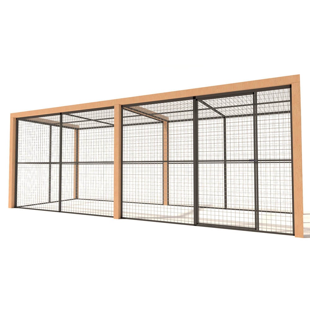 Glorenza Olivia - Kattenren - Antraciet - 187x190x510 cm Glorenza Olivia - Kattenren - Antraciet - 187x190x510 cm