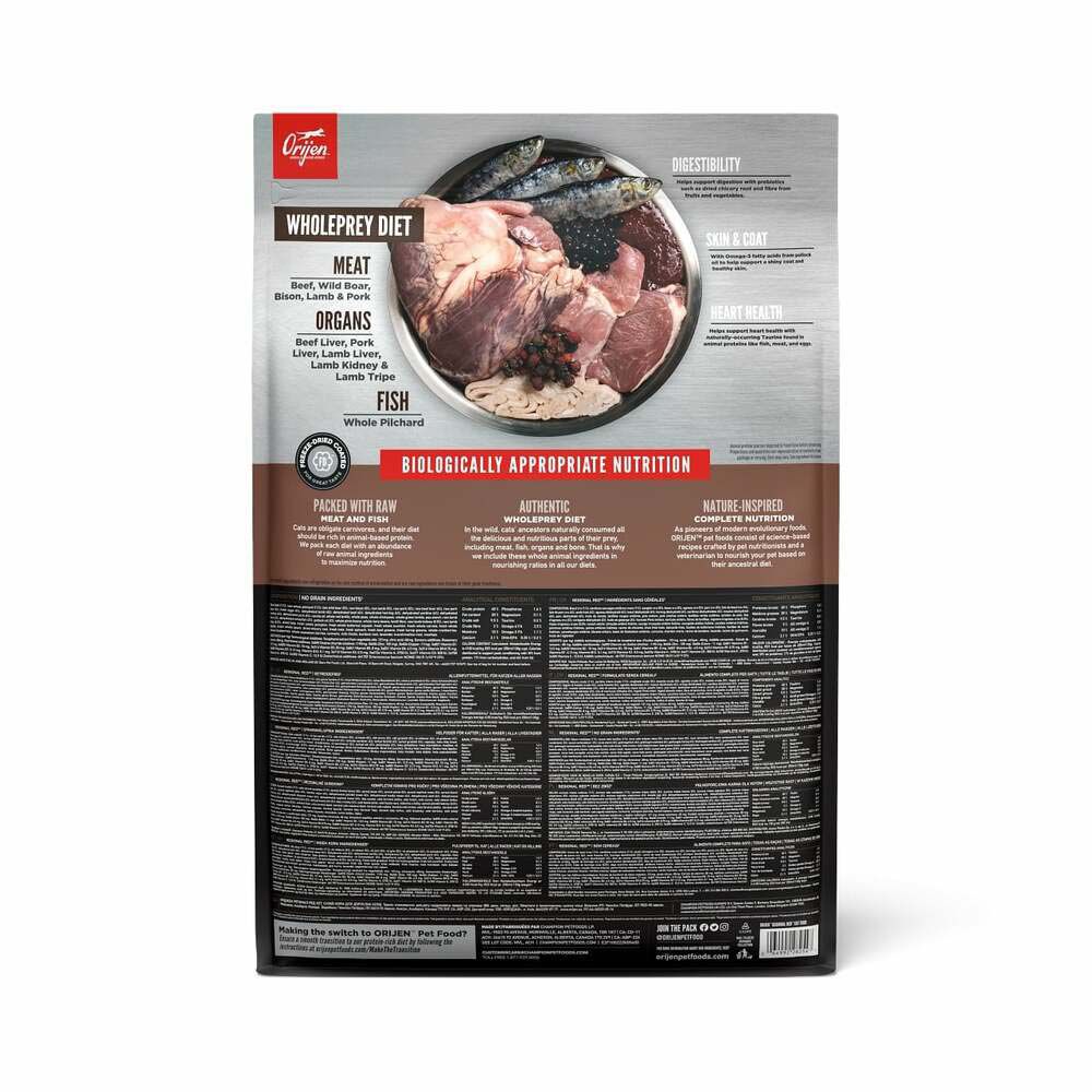 Orijen Whole Prey Regional Red Cat - Kattenvoer - 5.4 Kilogram - rund