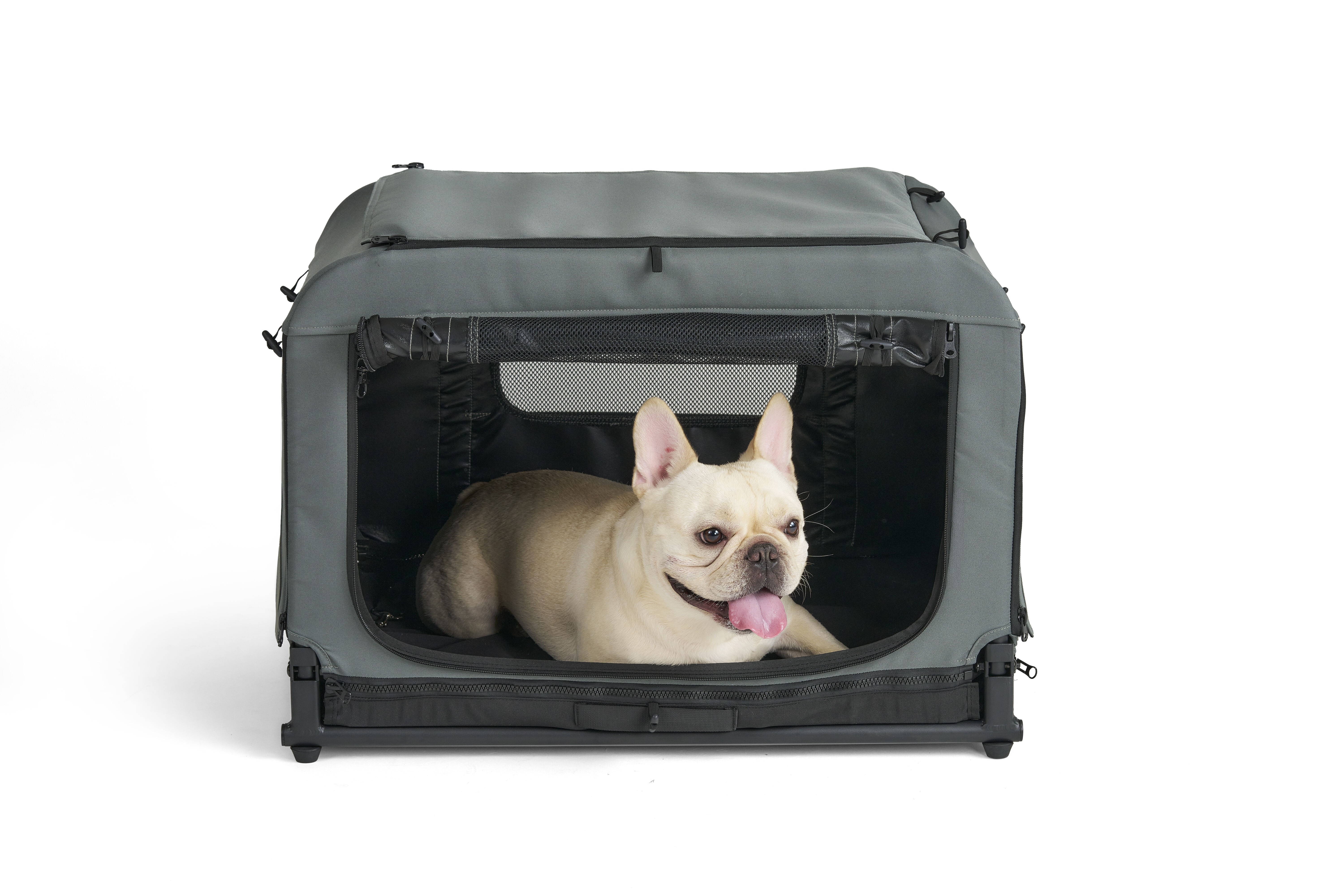 Fikago Queen - tot 30 kg - Hondenbench - Groen - 50x71x45 cm