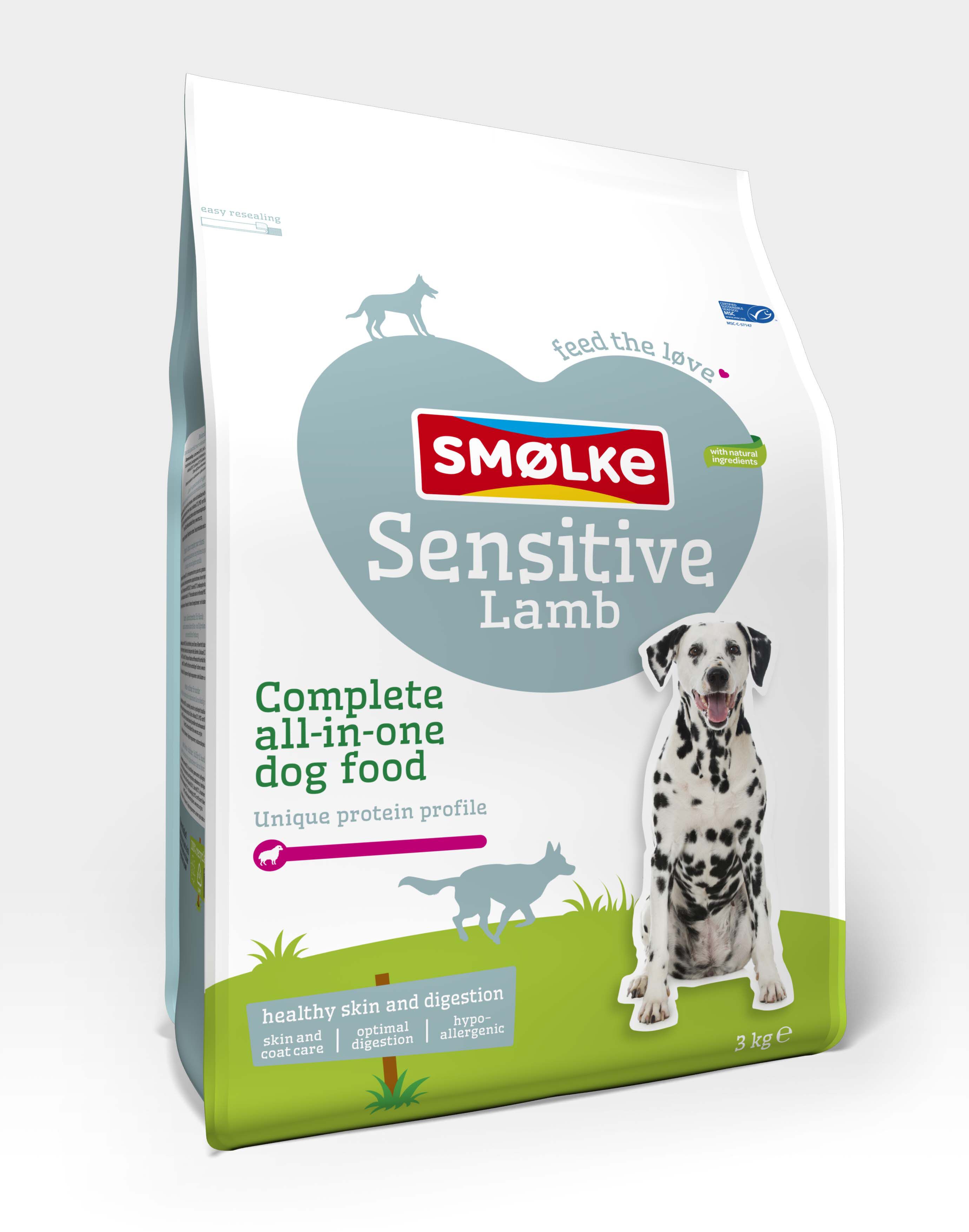 Smölke Sensitive - Hondenvoer - 3 Kilogram - Lam & rijst Smölke Sensitive - Hondenvoer - 3 Kilogram - Lam & rijst