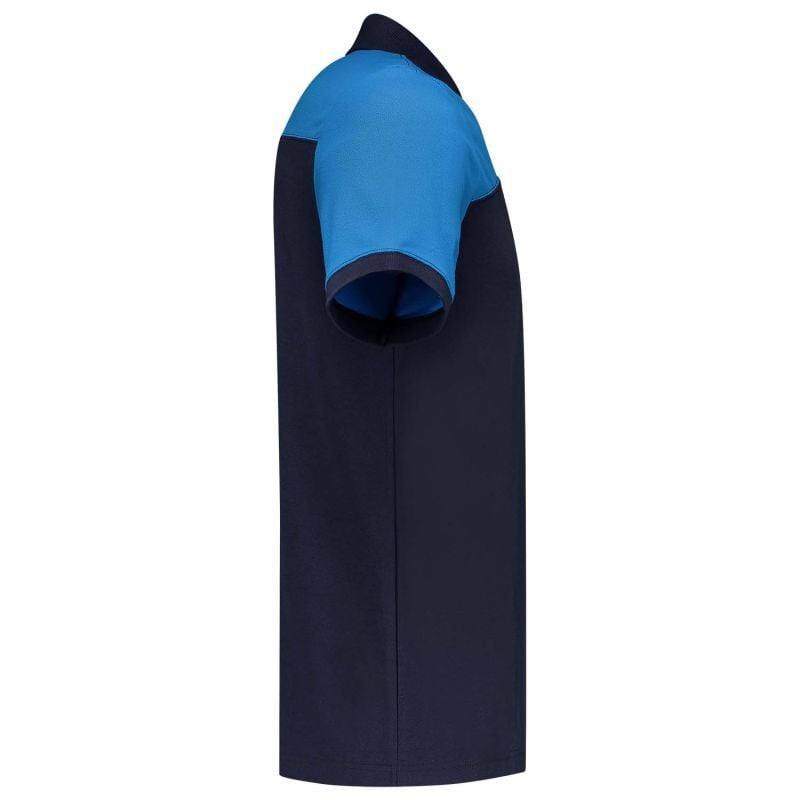 Tricorp Bicolor Naden  - Poloshirt - Blauw Lichtblauw - 4XL