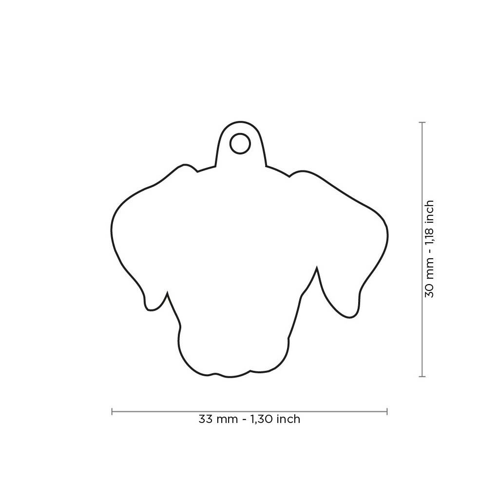 My Family Labrador - Hondenpenning - zwart - M