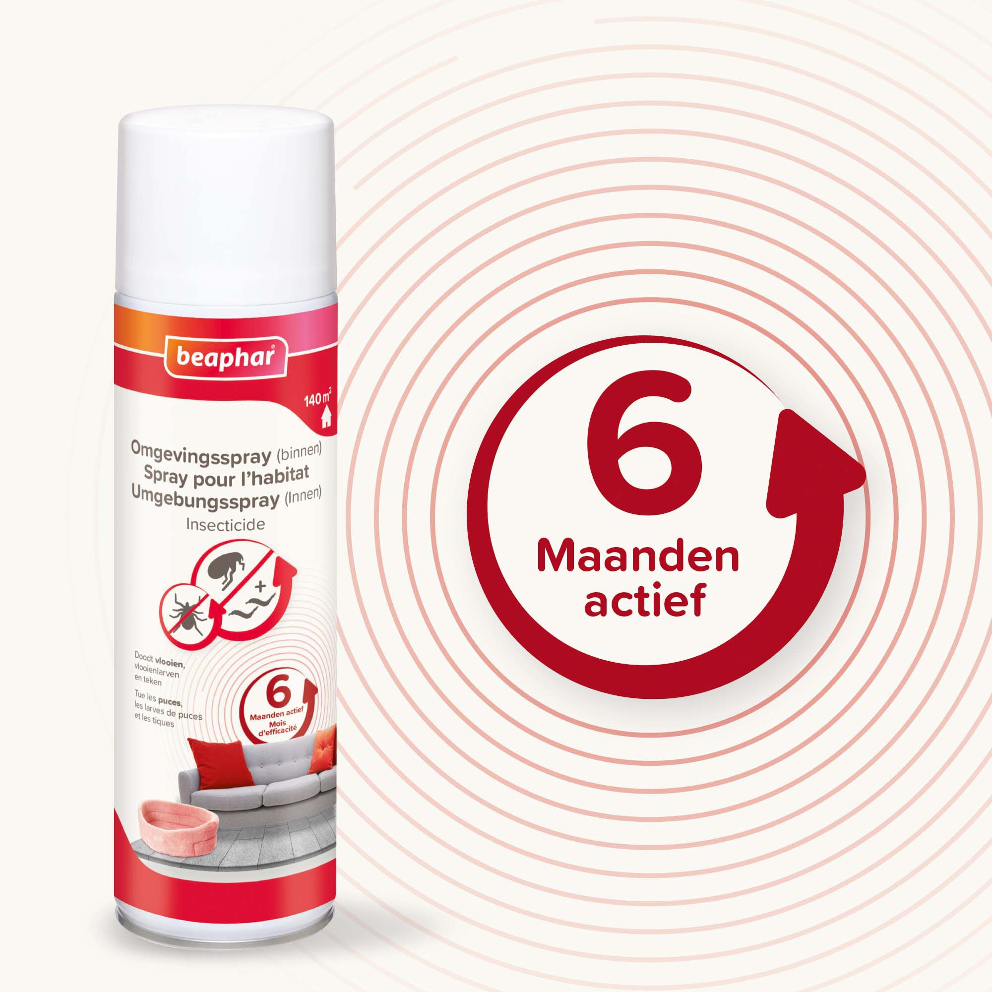 Beaphar - Teken en vlooien omgevingsspray - 500 Milliliter