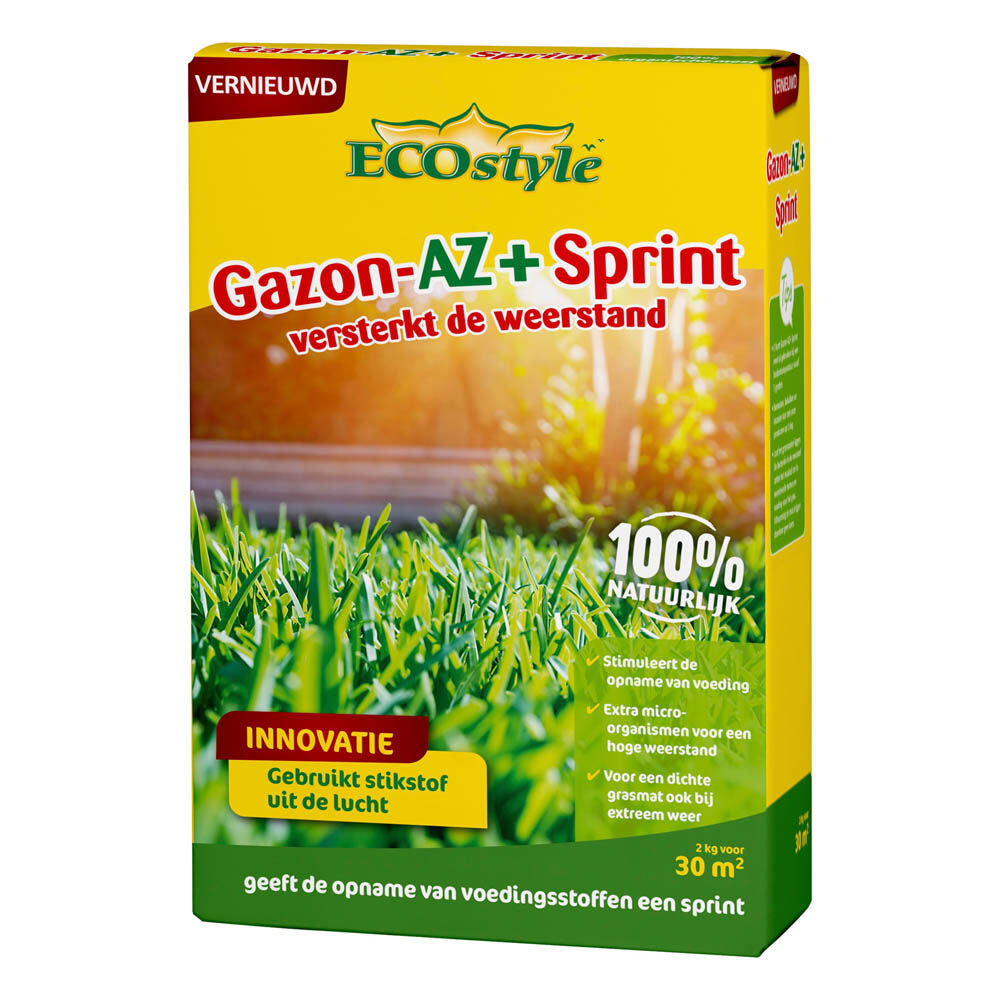 ECOstyle Gazon-AZ Sprint - Gazonmeststof - 30 m2 - 2 Kilogram ECOstyle Gazon-AZ Sprint - Gazonmeststof - 30 m2 - 2 Kilogram