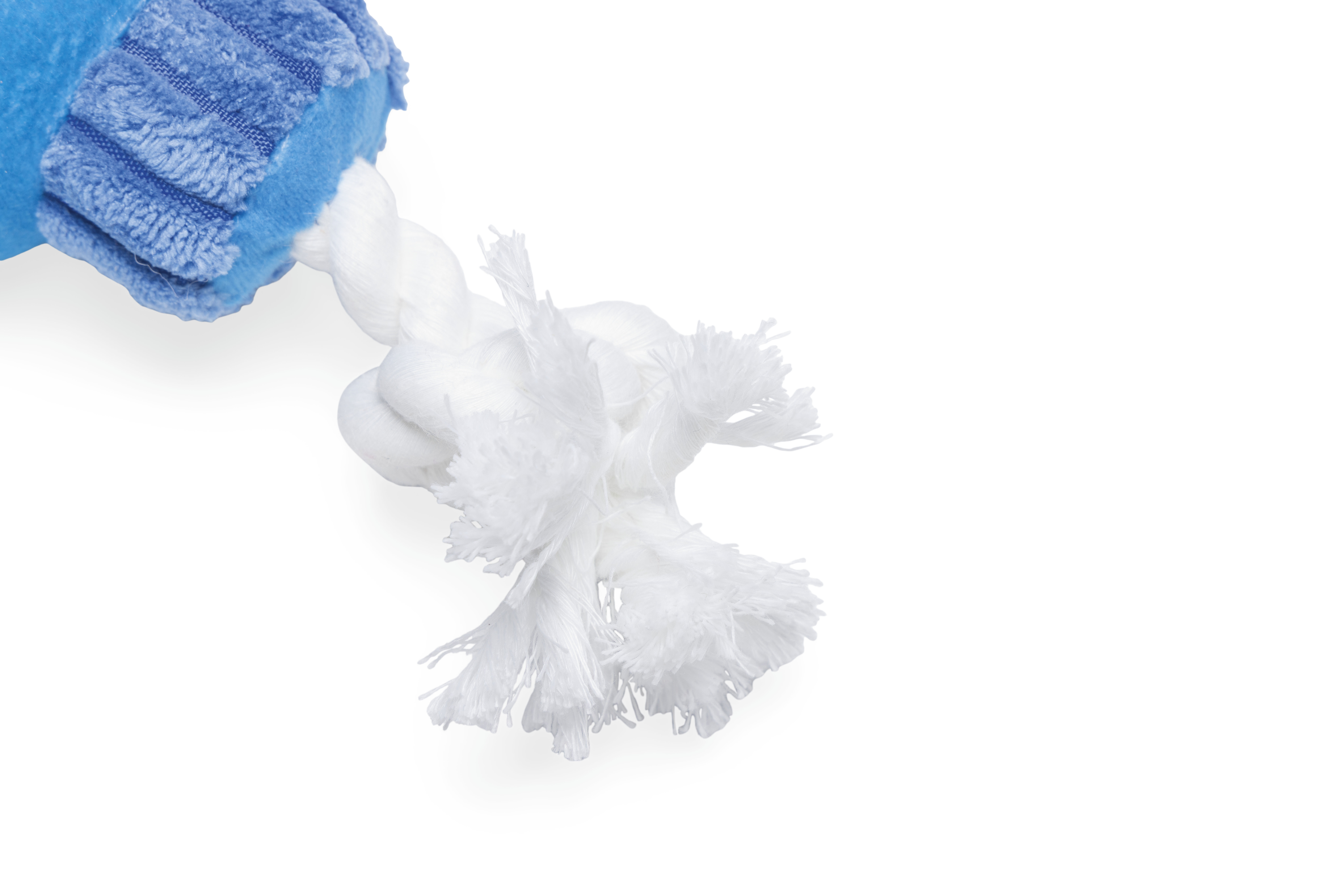 Beeztees Pluche Zonnebrand Knuffel - Hondenspeelgoed - Blauw  - 6.5x25x11.5 cm