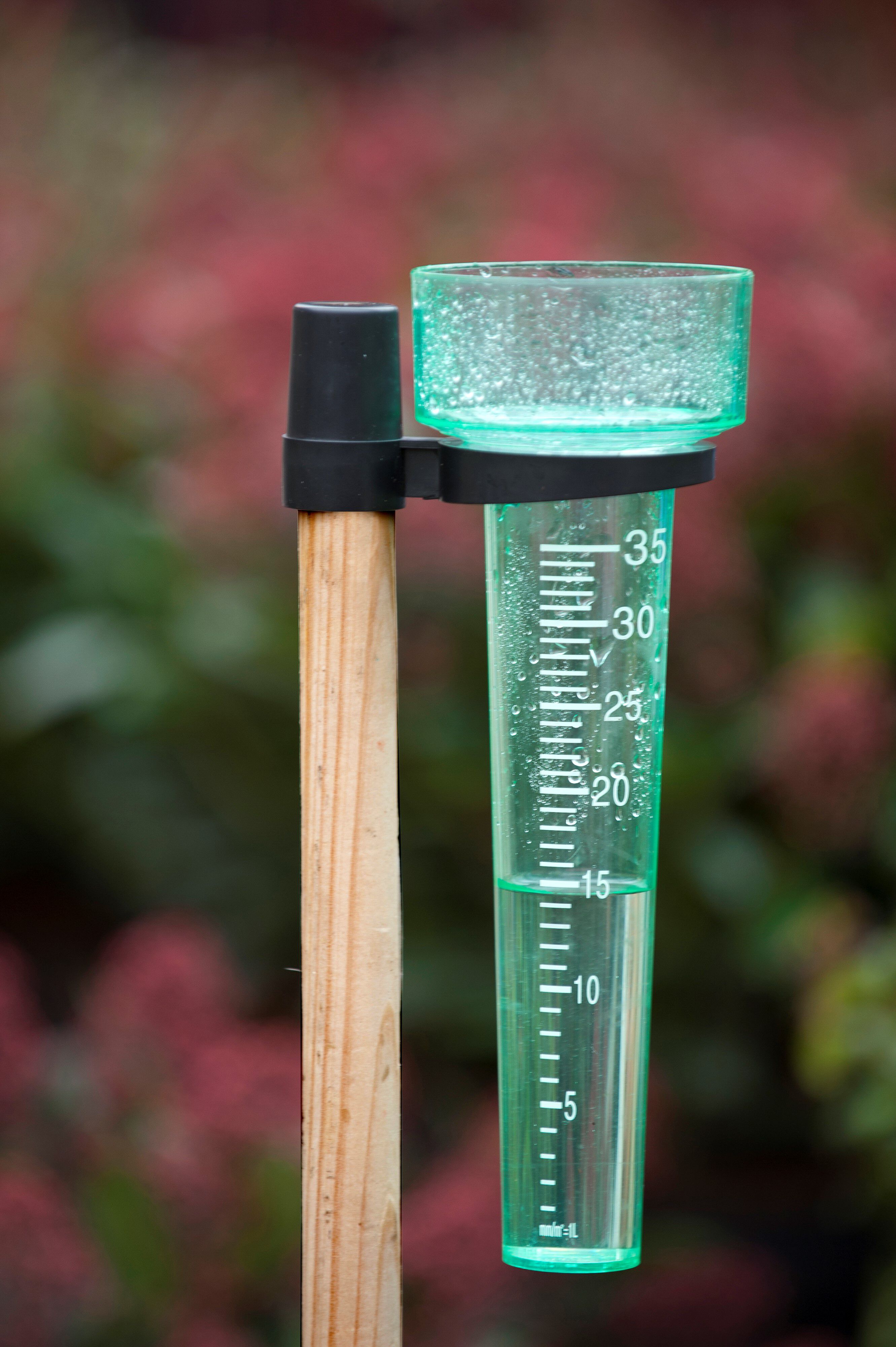 Nature Regenmeter met Stokhouder - Regen- en Thermometers - Transparant