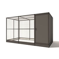 Glorenza Evi - Kattenren met sluis - Antraciet - 193x176x328 cm