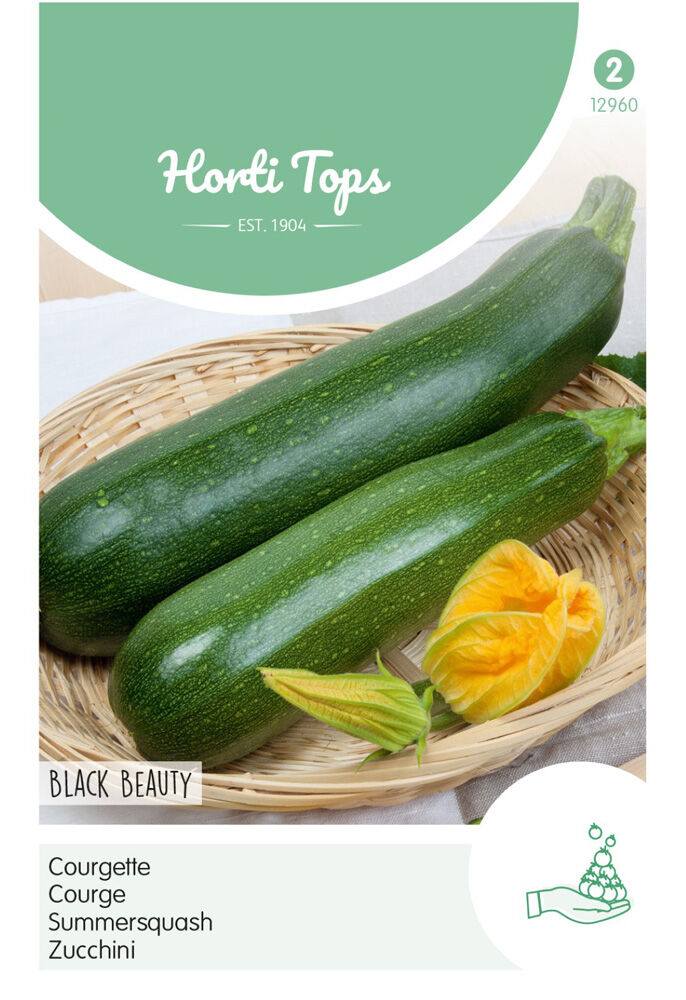 Hortitops Courgette Cucurbita pepo Black Beauty - Verte De Milan - Courgette