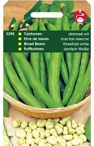 Hortitops Tuinbonen Vicia faba Driemaal Wit - Peulvruchten - 100 Gram Hortitops Tuinbonen Vicia faba Driemaal Wit - Peulvruchten - 100 Gram