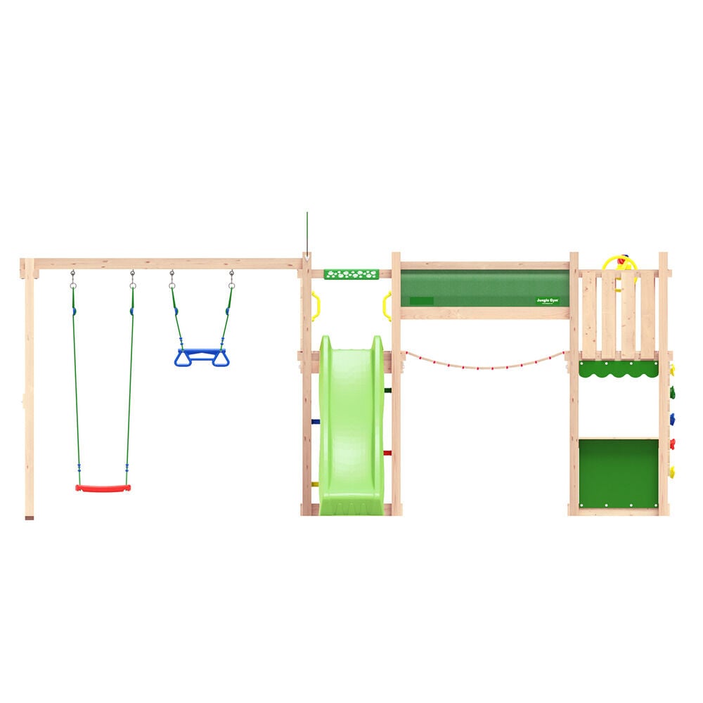 Jungle Gym Raufoss Douglas - Speeltoestel - Licht groen - Douglas hout