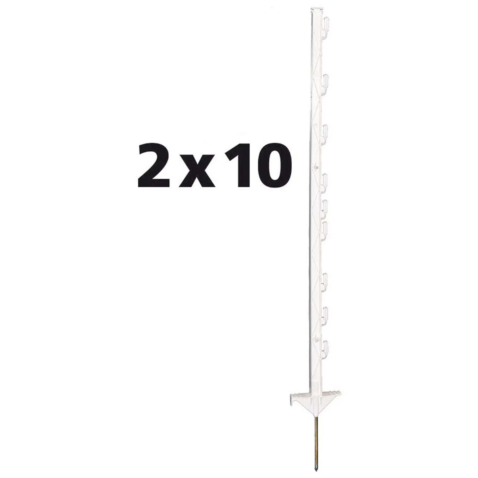 Gallagher Vario palen - Duopack - 111 cm - 10 Stuks - Wit - 30 cm - 100 cm Gallagher Vario palen - Duopack - 111 cm - 10 Stuks - Wit - 30 cm - 100 cm