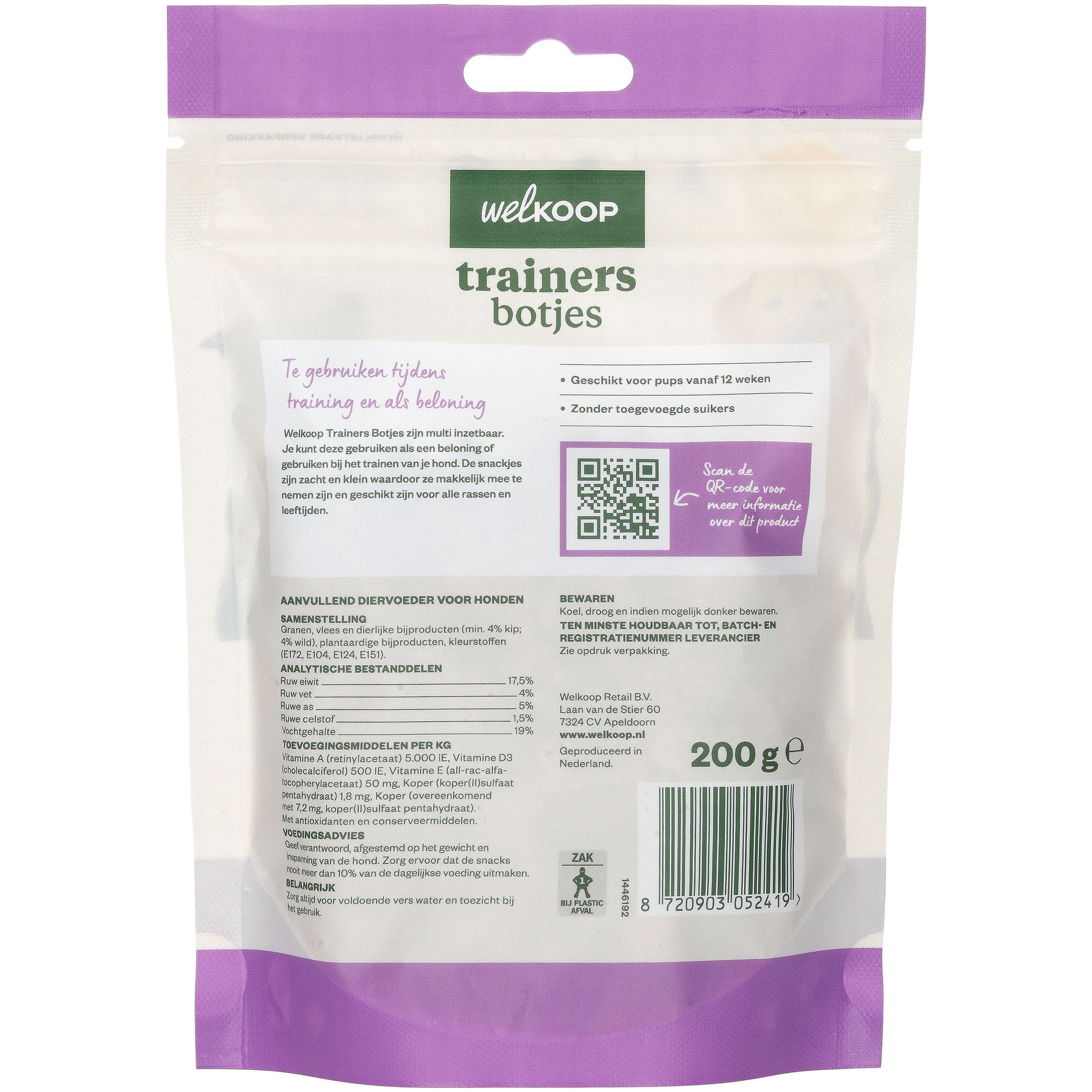 Welkoop Trainer - Bot - Hondensnack - 1 Gram - kip
