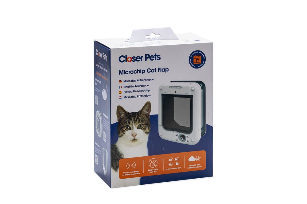 Closer Pets 360 Microchip - Kattenluik - Wit - 27x24.5x11.7 cm
