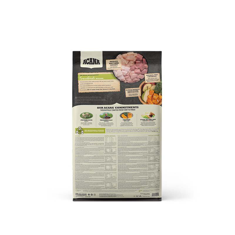 Acana Regionals Grasslands Dog Highest proteïn - Hondenvoer - 11.4 Kilogram - eend, lam