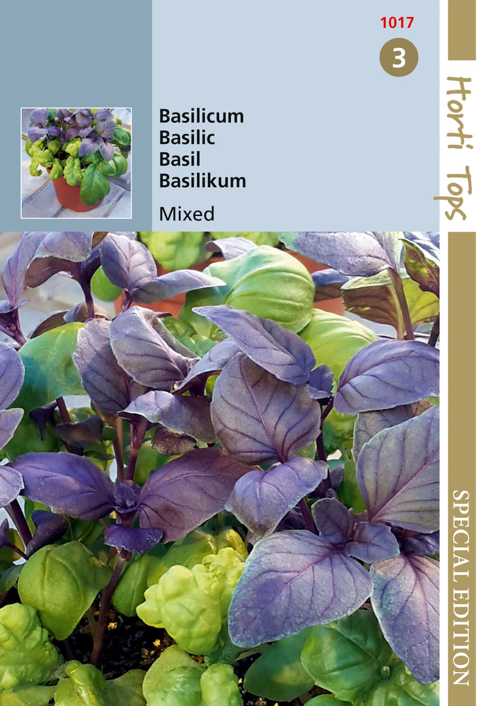 Hortitops Basilicum mix Ocimum basilicum - Groentezaden