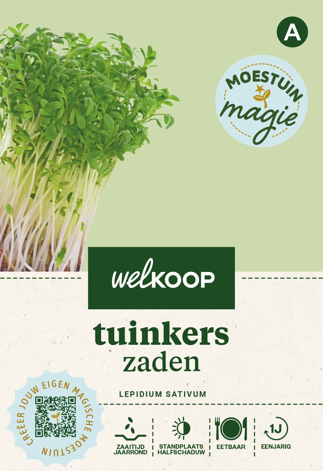 Welkoop Moestuin Magie - Tuinkers Zaden - 1 Gram
