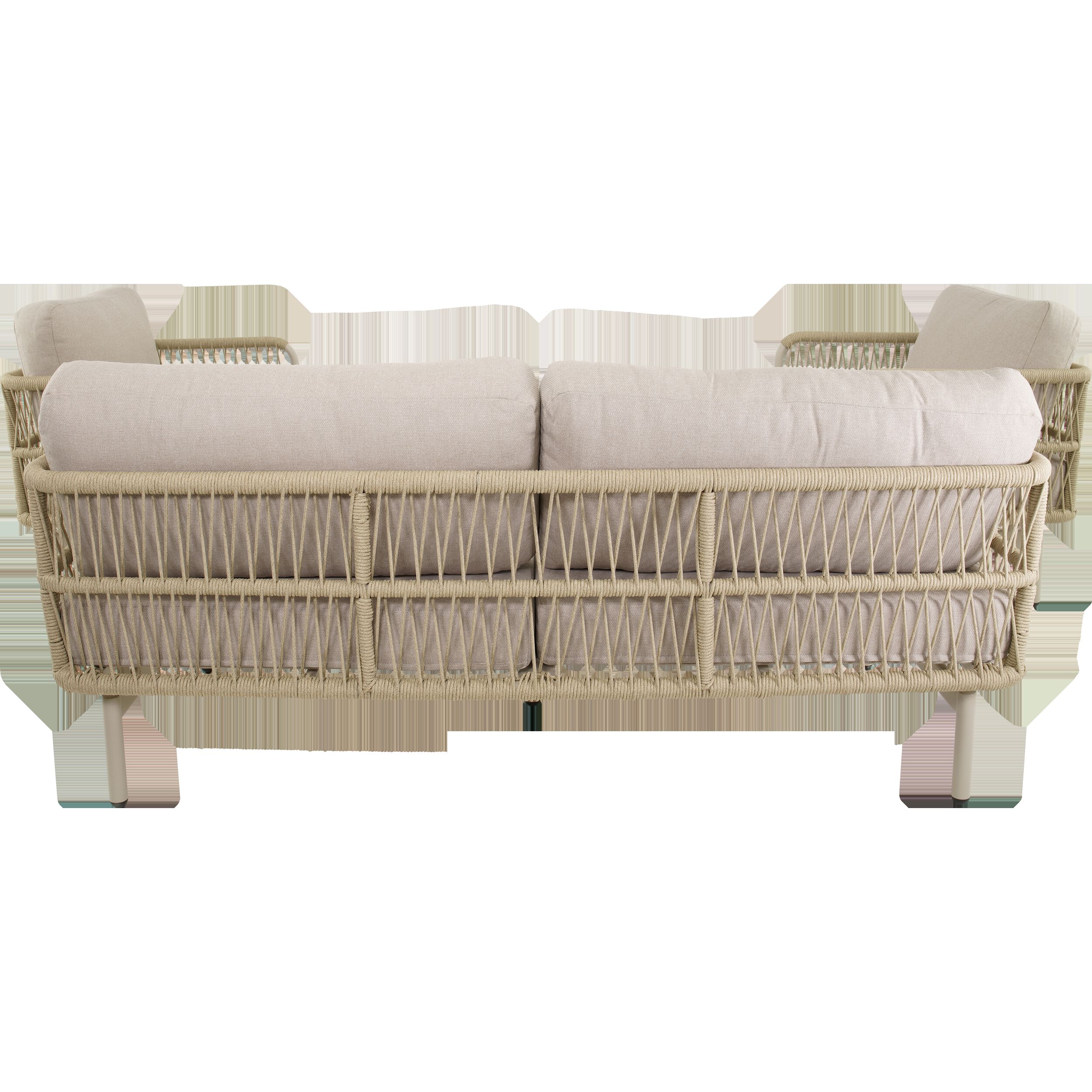 Lesli Living Akiro - Loungeset - Beige - 66x75x179 cm