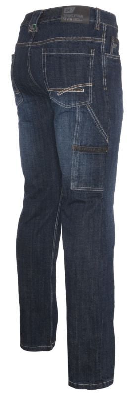 247 Jeans Wolf D30 - Werkspijkerbroek Heren - Donker denim blauw - 32 - 32