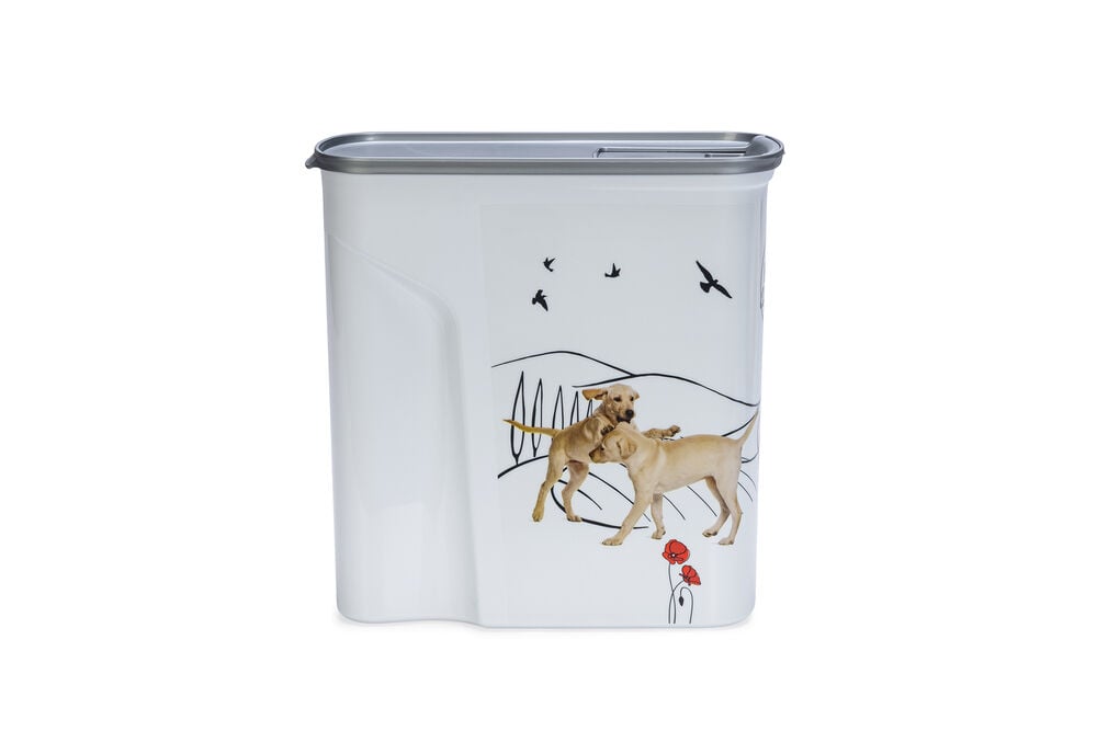 Curver Hond - Voercontainer - 6 Liter - Wit Grijs