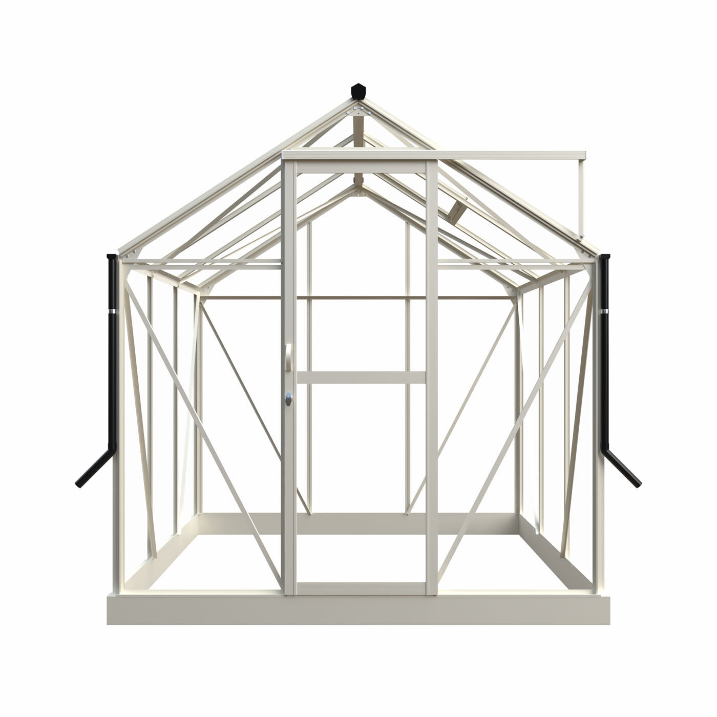 Royal Well Mary I - Tuinkas - Wit - 241x212x222 cm - Veiligheidsglas