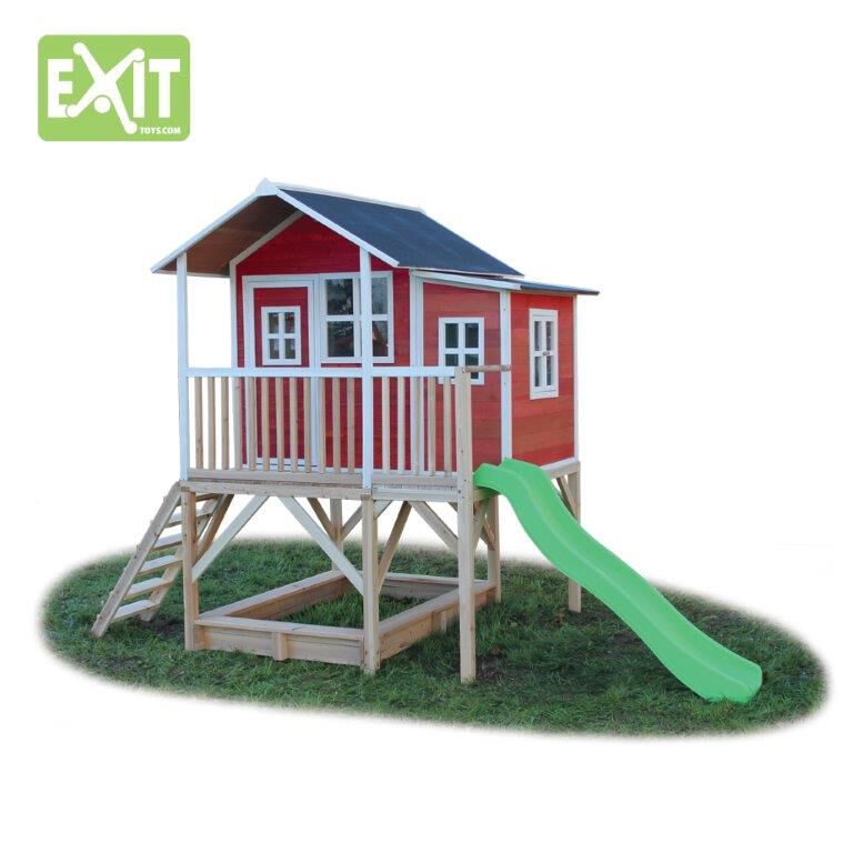 EXIT Loft 550 - Speelhuisje - Rood - Hout EXIT Loft 550 - Speelhuisje - Rood - Hout